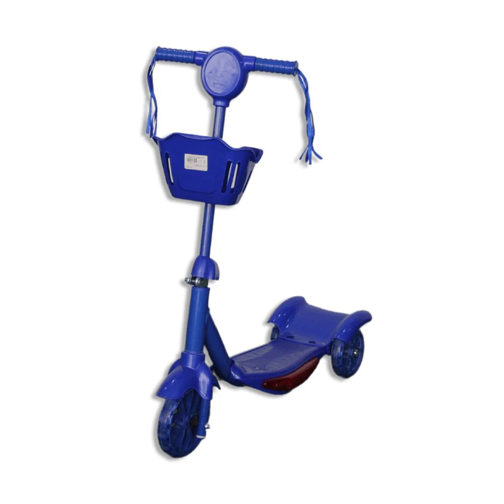 Blue-3-Wheels-Scooter-with-Light