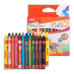 Deli 24 Colors Wax Crayon Set