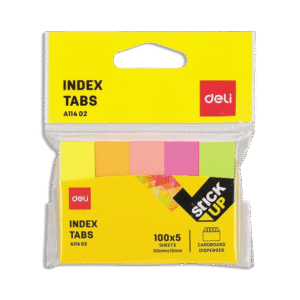 Deli 50x15mm Multi-Color Index Tabs