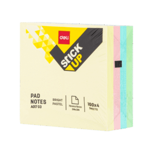 Deli 76x76mm Multi-Color Stick Up Sticky Notes