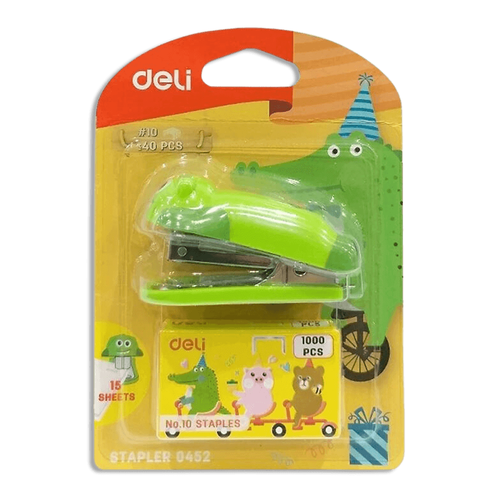 Deli-Crocodile-Design-Mini-Stapler