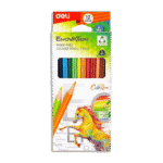 Deli Enovation Wood-Free 12 Colored Pencil