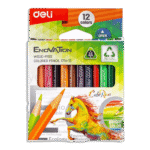 Deli Enovation Wood-Free 12 Coloring Pencils