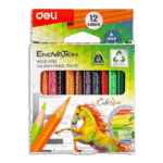 Deli Enovation Wood-Free 12 Coloring Pencils