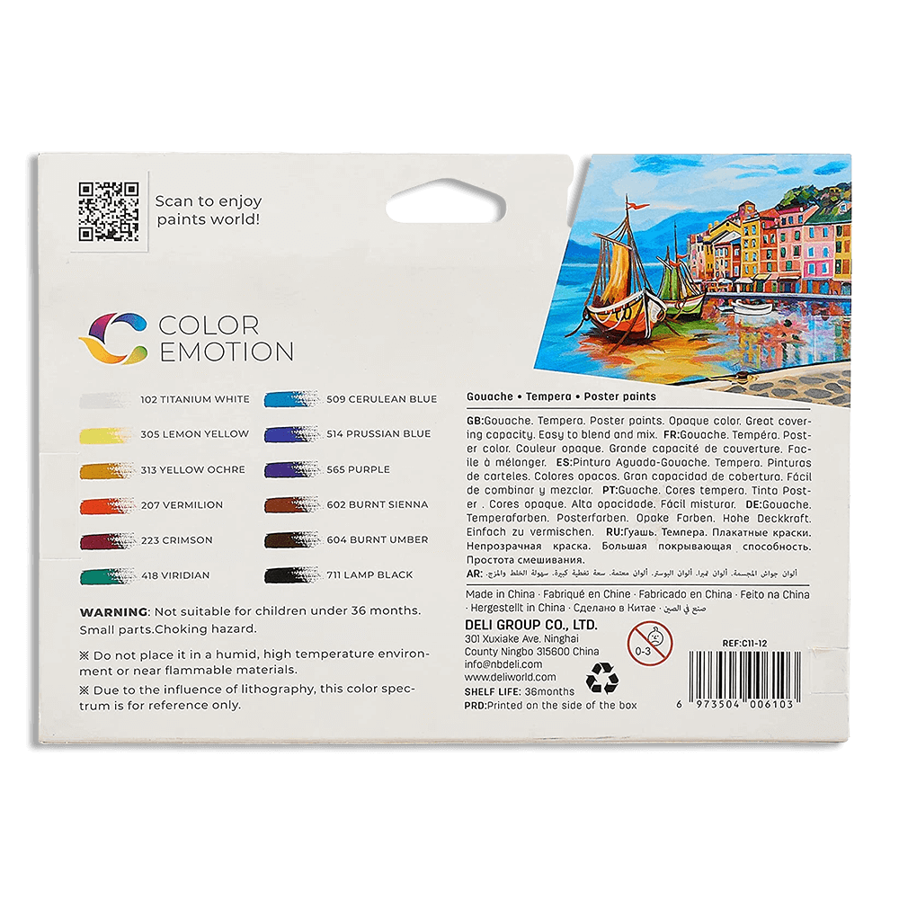 Deli-Gouache-Watercolor-12-Color-Tube1