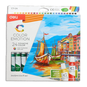 Deli Gouache Watercolor 24 Color Tube