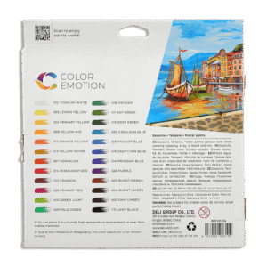 Deli Gouache Watercolor 24 Color Tube1