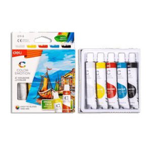 Deli Gouache Watercolor 5 Color Tube