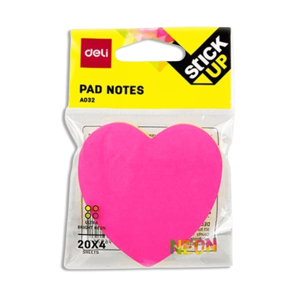 Deli-Multi-Color-Heart-Pad-Notes