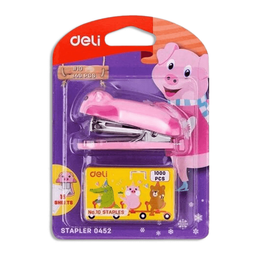 Deli-Pig-Design-Mini-Stapler