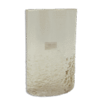 Gold 30cm Ribbed Vase