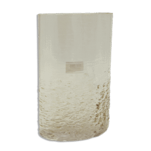 Gold 30cm Ribbed Vase