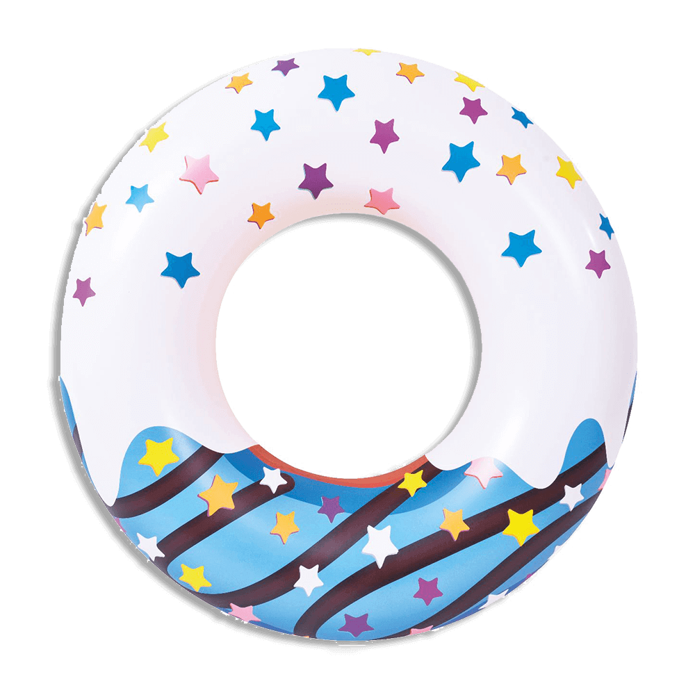 Jilong-115cm-Blue-Donuts-Swim-Ring