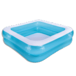 Jilong Blue 145cmx145cmx45cm Squared 2 Ring Inflatable Pool