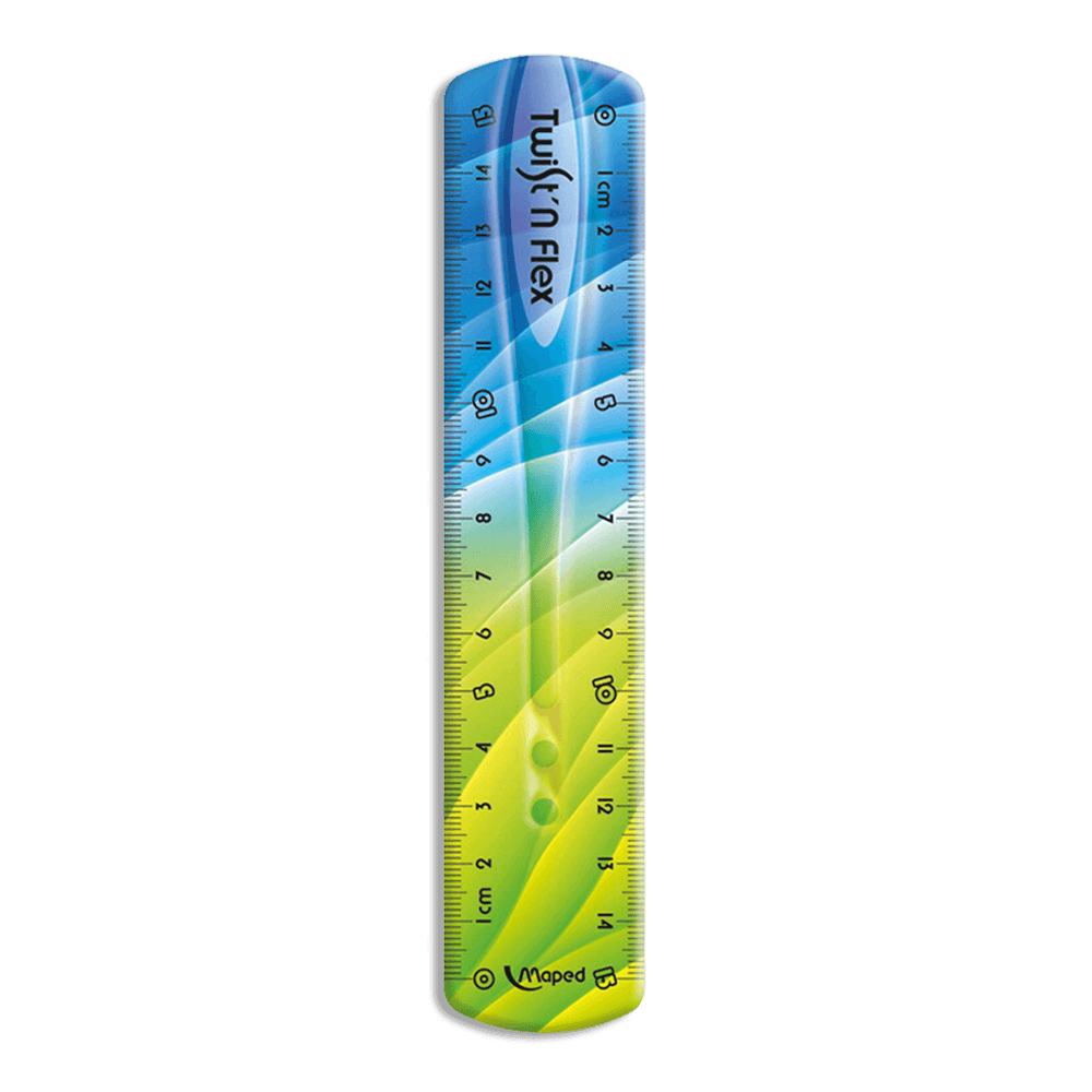 Maped-15cm-Blue-Ruler-Twist'N-Flex-Décor