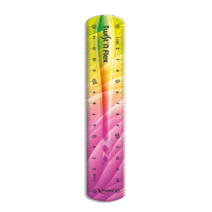 Maped 15cm Pink Ruler Twist'N Flex Décor