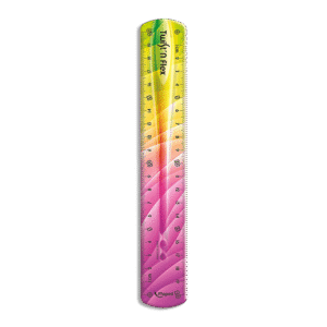 Maped 20cm Pink Ruler Twist'N Flex Décor