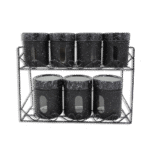 Momaz 7 Pcs Black Granite Spices Set