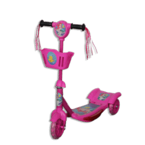 Pink 3 Wheels Scooter with Light