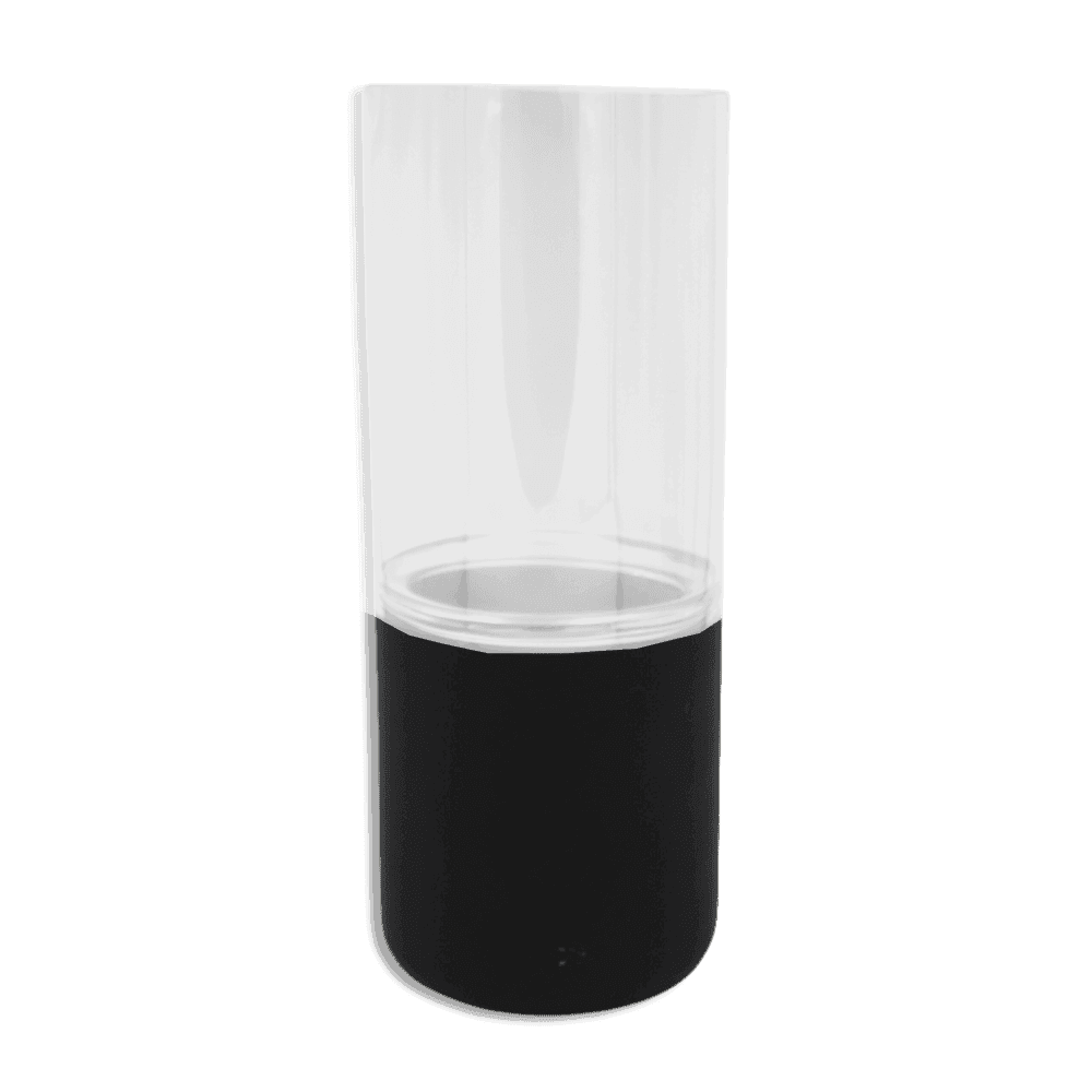 Plain-Transparent-30cm-Glass-Vase-with-Black-Base
