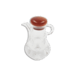 Plexi Oil Jug with Brown Wooden Lid