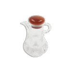 Plexi Oil Jug with Brown Wooden Lid