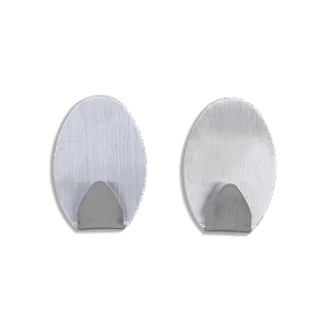 Set of 2pcs Oval Stainless Steel Hook