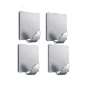 Set of 4pcs Squared Stainless Steel Hook