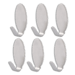 Set of 6pcs Oval Stainless Steel Hook
