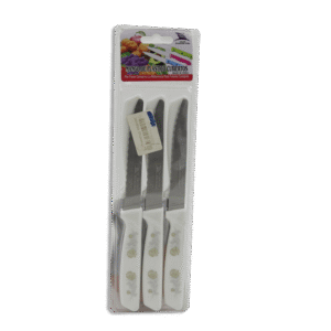 Set of 6pcs White Designed Knife Set