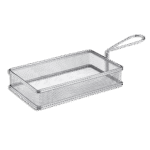 Stainless Steel Rectangular Serving Basket with Handle