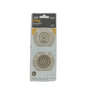 Sun Plast Set of 2pcs Beige Sink Strainer