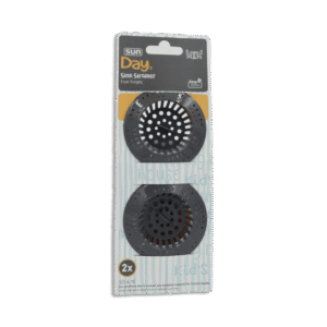 Sun Plast Set of 2pcs Grey Sink Strainer