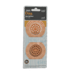 Sun Plast Set of 2pcs Orange Sink Strainer