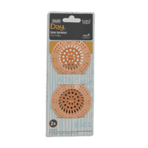 Sun Plast Set of 2pcs Orange Sink Strainer