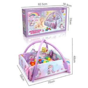 Unicorn Baby Play Gym Crawling Set With Ball Pit2