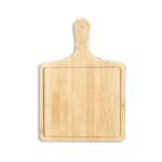 Wooden 27x37x1cm Squared Pizza Board with Handle