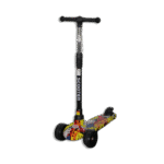 Yellow 3 Wheels Scooter with Light