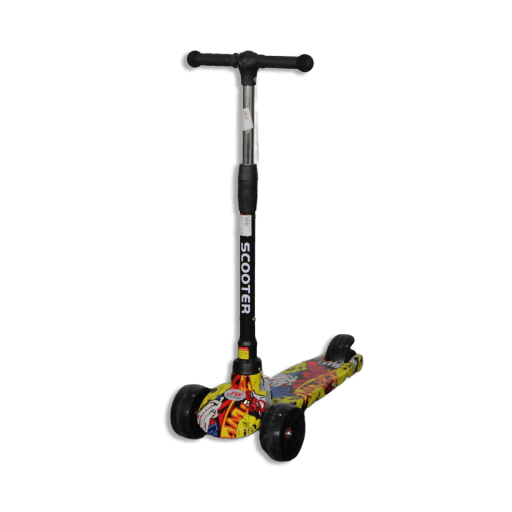 Yellow-3-Wheels-Scooter-with-Light