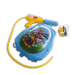 Yellow & Blue Plastic Water Gun with Bag