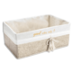 Beige Felt Rectangular Maxi Basket