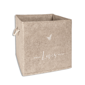 Beige Felt Style Closet Storage Box
