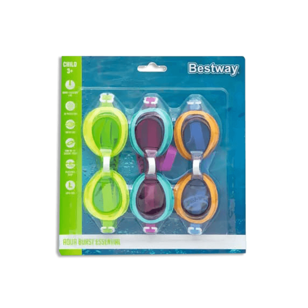Bestway-Aqua-Burst-Essential-3-Pack-Child-3+-Goggles