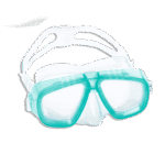 Bestway 22011 Green Dual Lens Dive Mask