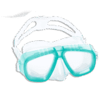 Bestway 22011 Green Dual Lens Dive Mask
