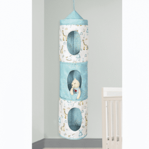 Blue Baby Bed Storage Bag 3 Pockets1