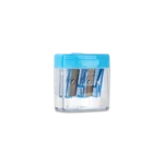 Deli Blue Rectangular Two Holes Pencil sharpener