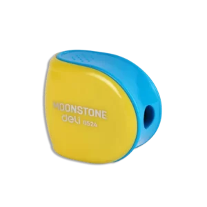 Deli Yellow Round One Hole Pencil Sharpener