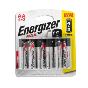 Energizer Alkaline Max Power Aa, 4+2 Free