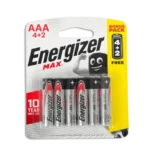 Energizer Alkaline Max Power AAA, 4+2 Free